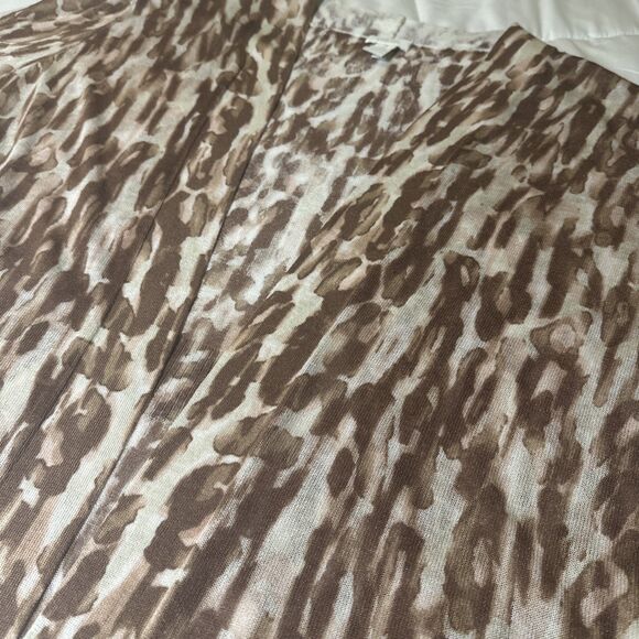 2pc Lot Chico’s Lightweight Cardigan Sweaters Size 3 Open Front Brown - Picture 5 of 16